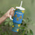 Personalized Monmouthshire Wales Tumbler With Handle Sir Fynwy Flag With Welsh Daffodil - Wonder Print Shop
