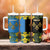 Personalized Monmouthshire Wales Tumbler With Handle Sir Fynwy Flag With Welsh Daffodil - Wonder Print Shop