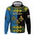Personalized Monmouthshire Wales Zip Hoodie Sir Fynwy Flag With Welsh Daffodil - Wonder Print Shop