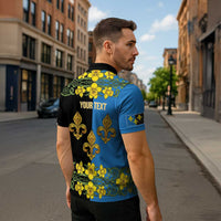 Personalized Monmouthshire Wales Zipper Polo Shirt Sir Fynwy Flag With Welsh Daffodil - Wonder Print Shop