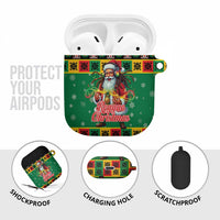 Jamaica Christmas AirPods Case Reggae Santa with Dreadlocks Design - Wonder Print Shop
