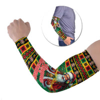 Jamaica Christmas Arm Sleeves Reggae Santa with Dreadlocks Design - Wonder Print Shop