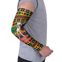 Jamaica Christmas Arm Sleeves Reggae Santa with Dreadlocks Design - Wonder Print Shop