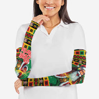 Jamaica Christmas Arm Sleeves Reggae Santa with Dreadlocks Design - Wonder Print Shop