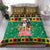Jamaica Christmas Bedding Set Reggae Santa with Dreadlocks Design - Wonder Print Shop