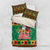 Jamaica Christmas Bedding Set Reggae Santa with Dreadlocks Design - Wonder Print Shop