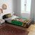 Jamaica Christmas Bedding Set Reggae Santa with Dreadlocks Design - Wonder Print Shop
