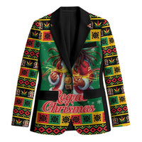 Jamaica Christmas Blazer Reggae Santa with Dreadlocks Design - Wonder Print Shop