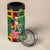 Jamaica Christmas 4 in 1 Can Cooler Tumbler Reggae Santa with Dreadlocks Design - Wonder Print Shop