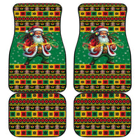 Jamaica Christmas Car Mats Reggae Santa with Dreadlocks Design - Wonder Print Shop