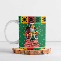 Jamaica Christmas Ceramic Mug Reggae Santa with Dreadlocks Design - Wonder Print Shop