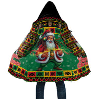 Jamaica Christmas Cloak Reggae Santa with Dreadlocks Design - Wonder Print Shop