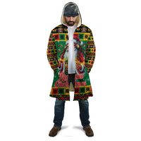 Jamaica Christmas Cloak Reggae Santa with Dreadlocks Design - Wonder Print Shop