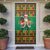 Jamaica Christmas Door Cover Reggae Santa with Dreadlocks Design - Wonder Print Shop
