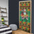 Jamaica Christmas Door Cover Reggae Santa with Dreadlocks Design - Wonder Print Shop