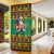 Jamaica Christmas Door Cover Reggae Santa with Dreadlocks Design - Wonder Print Shop