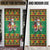 Jamaica Christmas Door Cover Reggae Santa with Dreadlocks Design - Wonder Print Shop