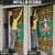 Jamaica Christmas Door Cover Reggae Santa with Dreadlocks Design - Wonder Print Shop