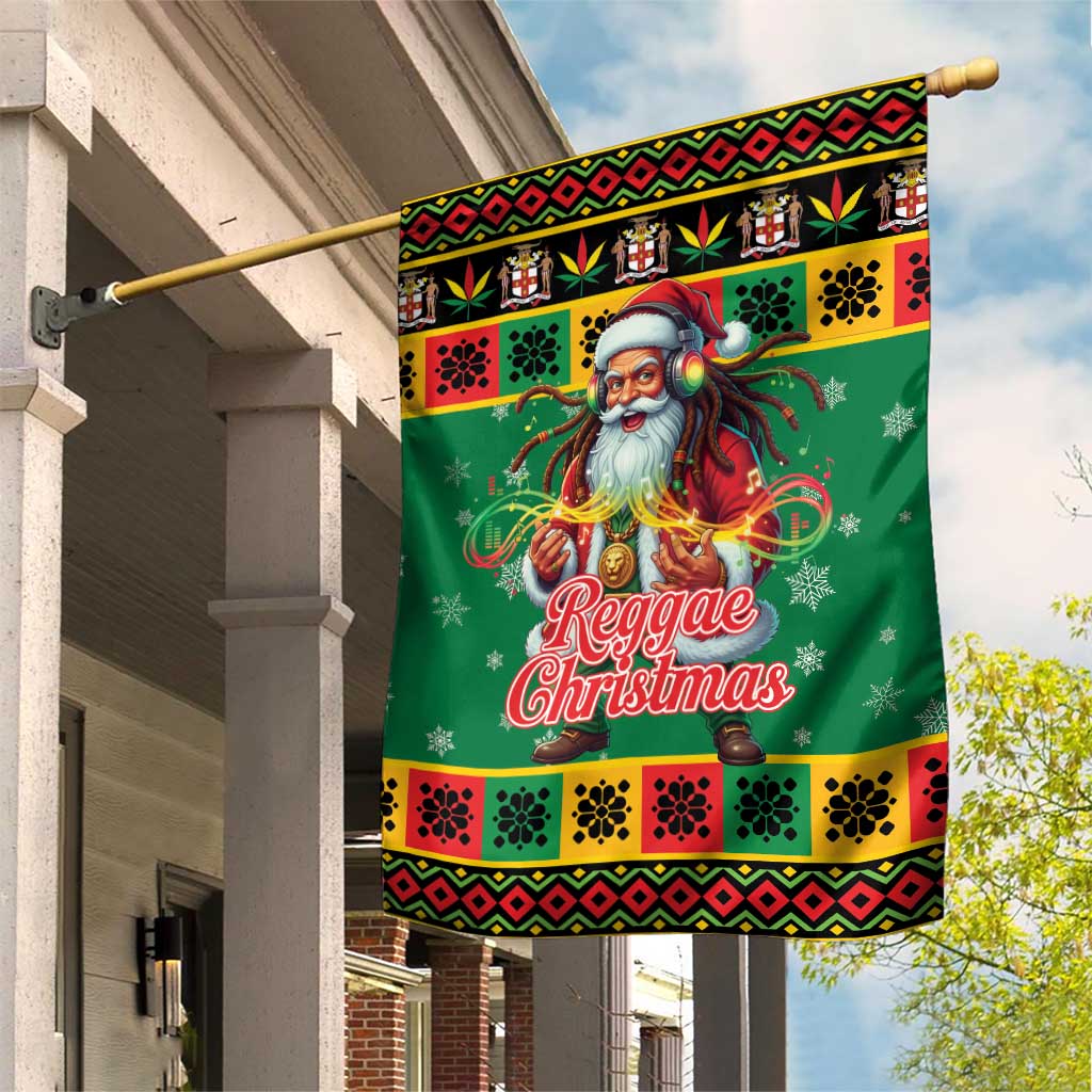 Jamaica Christmas Garden Flag Reggae Santa with Dreadlocks Design - Wonder Print Shop