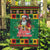 Jamaica Christmas Garden Flag Reggae Santa with Dreadlocks Design - Wonder Print Shop