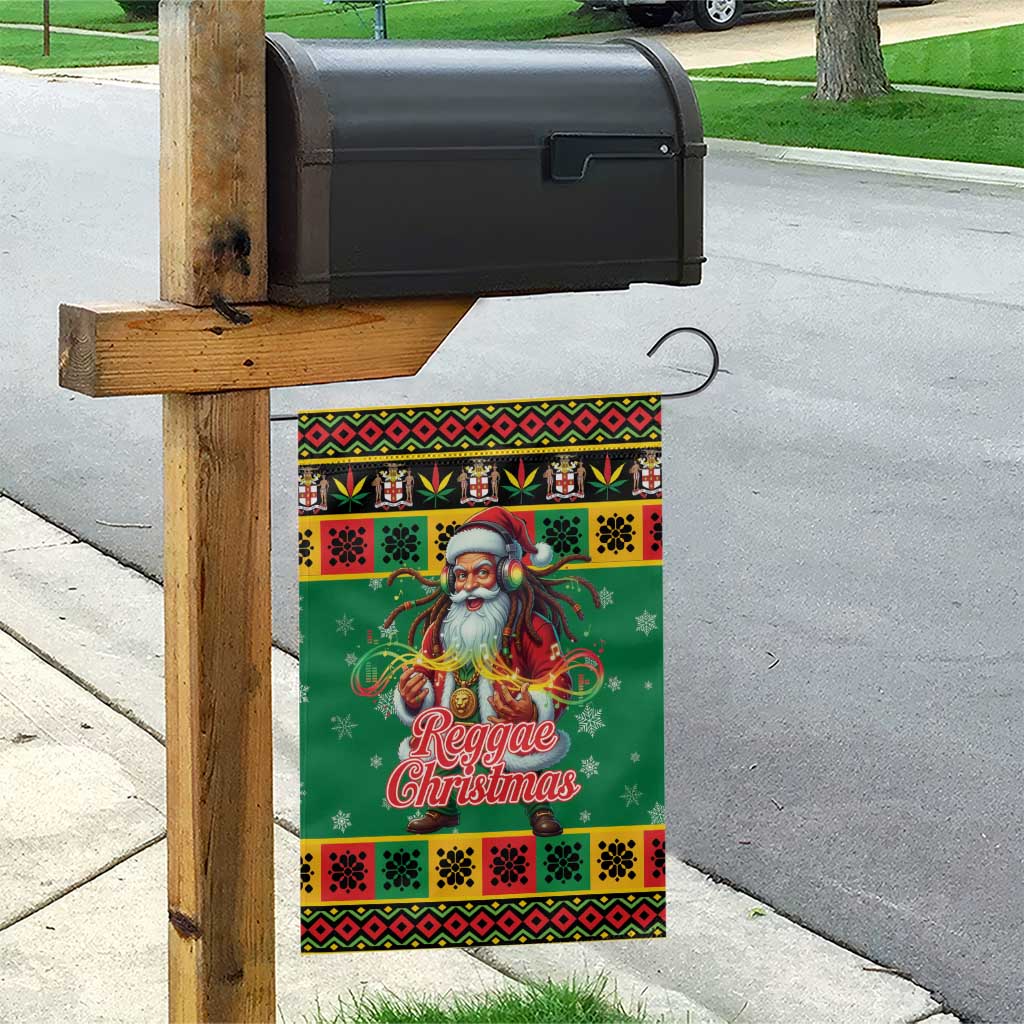 Jamaica Christmas Garden Flag Reggae Santa with Dreadlocks Design - Wonder Print Shop