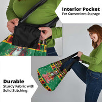 Jamaica Christmas Grocery Bag Reggae Santa with Dreadlocks Design - Wonder Print Shop