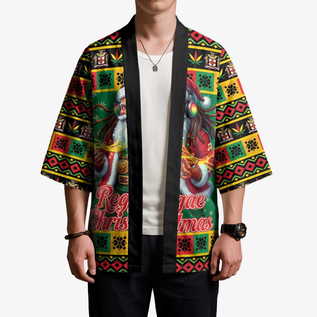 Jamaica Christmas Kimono Reggae Santa with Dreadlocks Design - Wonder Print Shop
