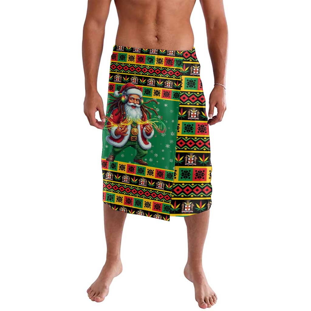 Jamaica Christmas Lavalava Reggae Santa with Dreadlocks Design - Wonder Print Shop