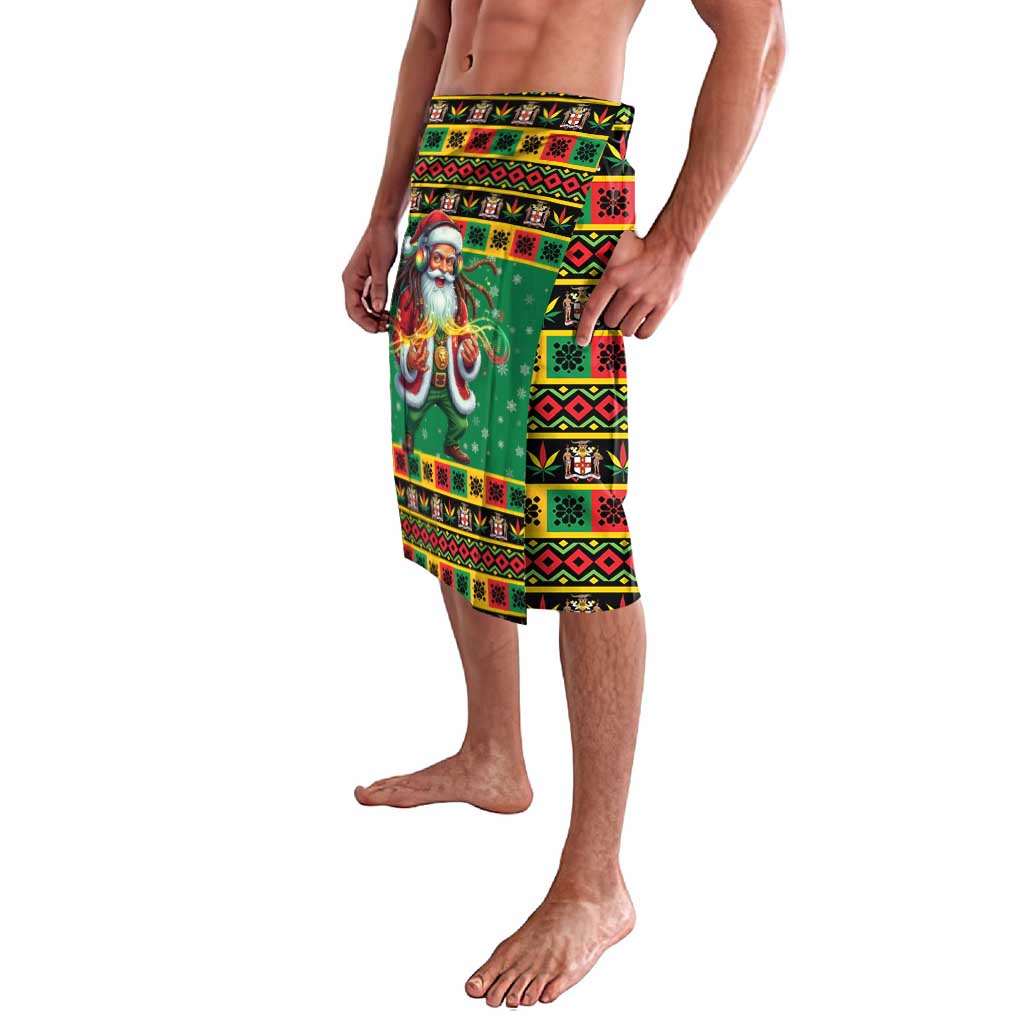 Jamaica Christmas Lavalava Reggae Santa with Dreadlocks Design - Wonder Print Shop
