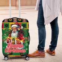 Jamaica Christmas Luggage Cover Reggae Santa with Dreadlocks Design - Wonder Print Shop