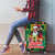 Jamaica Christmas Luggage Cover Reggae Santa with Dreadlocks Design - Wonder Print Shop