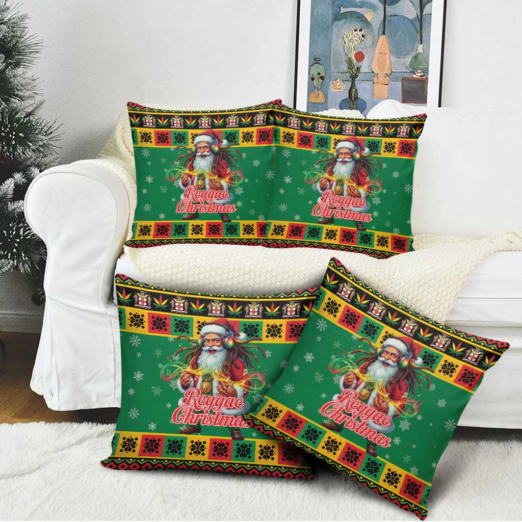 Jamaica Christmas Pillow Cover Reggae Santa with Dreadlocks Design - Wonder Print Shop