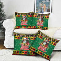Jamaica Christmas Pillow Cover Reggae Santa with Dreadlocks Design - Wonder Print Shop