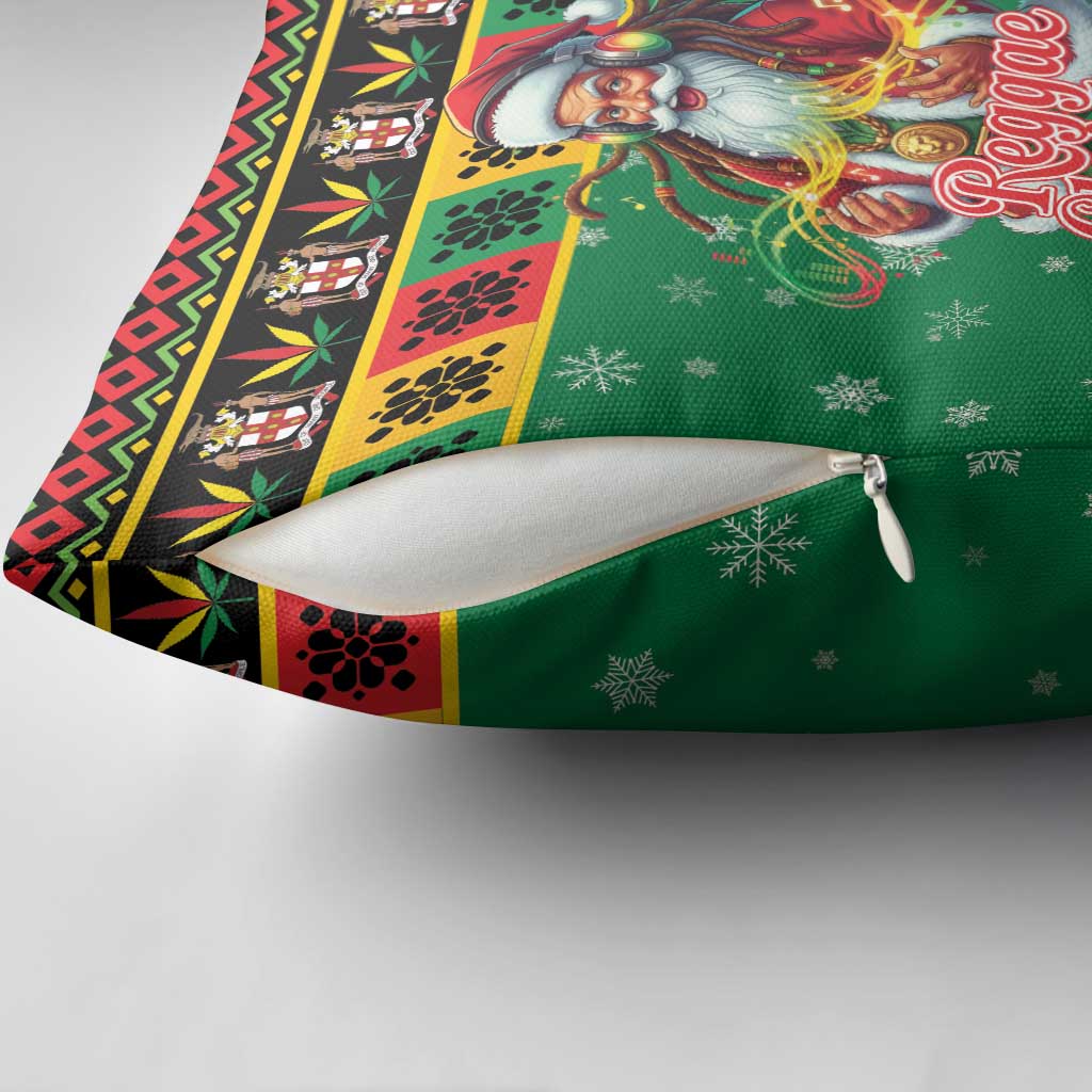 Jamaica Christmas Pillow Cover Reggae Santa with Dreadlocks Design - Wonder Print Shop