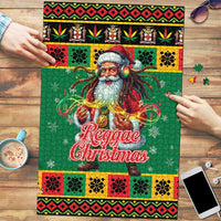 Jamaica Christmas Puzzle Reggae Santa with Dreadlocks Design - Wonder Print Shop
