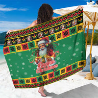 Jamaica Christmas Sarong Reggae Santa with Dreadlocks Design - Wonder Print Shop