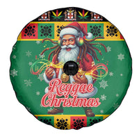 Jamaica Christmas Spare Tire Cover Reggae Santa with Dreadlocks Design - Wonder Print Shop