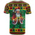 Jamaica Christmas T Shirt Reggae Santa with Dreadlocks Design - Wonder Print Shop