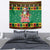 Jamaica Christmas Tapestry Reggae Santa with Dreadlocks Design - Wonder Print Shop