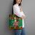 Jamaica Christmas Tote Bag Reggae Santa with Dreadlocks Design - Wonder Print Shop