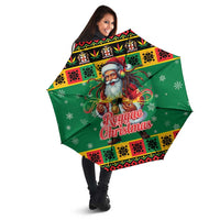 Jamaica Christmas Umbrella Reggae Santa with Dreadlocks Design - Wonder Print Shop
