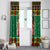 Jamaica Christmas Window Curtain Reggae Santa with Dreadlocks Design - Wonder Print Shop