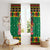 Jamaica Christmas Window Curtain Reggae Santa with Dreadlocks Design - Wonder Print Shop