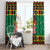 Jamaica Christmas Window Curtain Reggae Santa with Dreadlocks Design - Wonder Print Shop