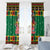 Jamaica Christmas Window Curtain Reggae Santa with Dreadlocks Design - Wonder Print Shop