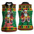Jamaica Christmas Women Sleeveless Polo Shirt Reggae Santa with Dreadlocks Design - Wonder Print Shop