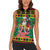 Jamaica Christmas Women Sleeveless Polo Shirt Reggae Santa with Dreadlocks Design - Wonder Print Shop