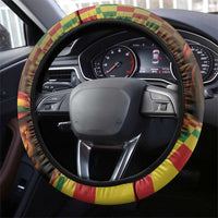 Jamaica Reggae Lion Steering Wheel Cover Reggae Optical 3D Illusion - Wonder Print Shop
