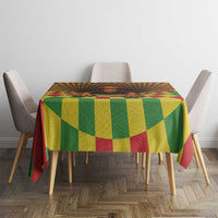 Jamaica Reggae Lion Tablecloth Reggae Optical 3D Illusion - Wonder Print Shop