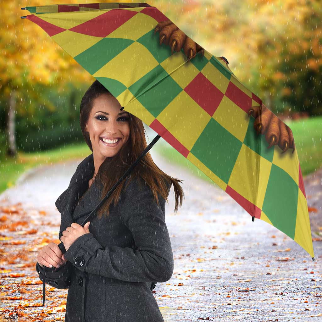 Jamaica Reggae Lion Umbrella Reggae Optical 3D Illusion - Wonder Print Shop